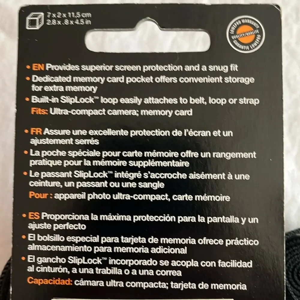 Lowepro Geneva 10 Black Digital Camera Bag with Belt Loop and Shoulder Strap NWT